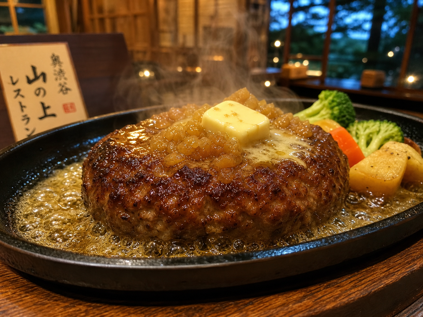 奥渋谷の隠れ家ビストロハンバーグ